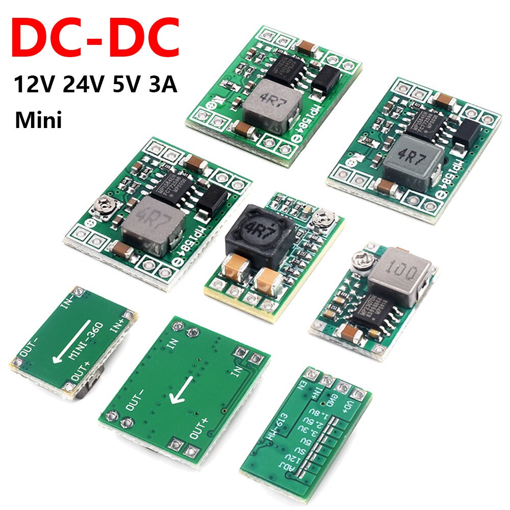 Mini DC-DC Buck Converter Step Down Adjustable Power Supply Voltage Module 5-24V
