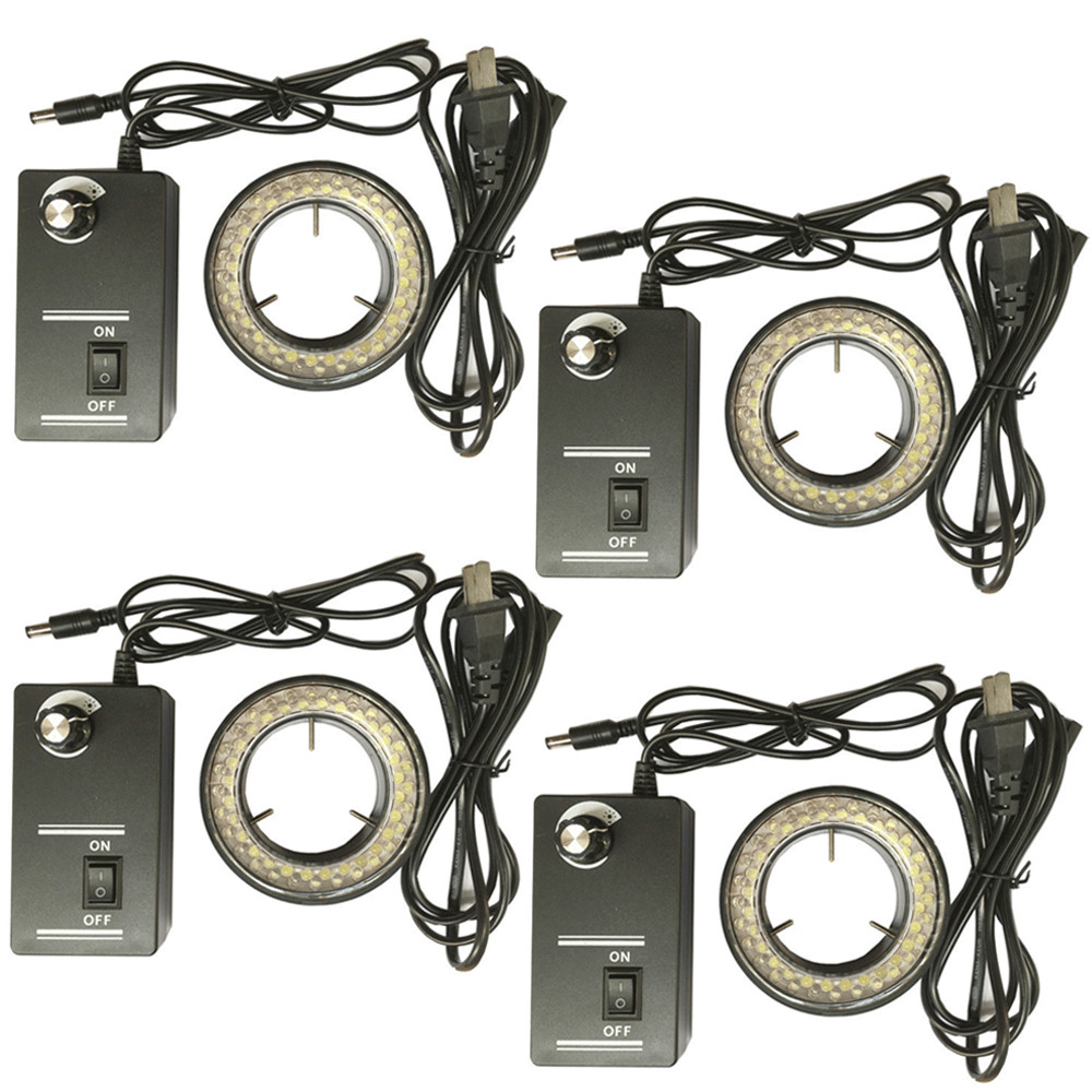 6-Set 60-LED Adjustable Ring Light illuminator Lamps For STEREO ZOOM Microscope
