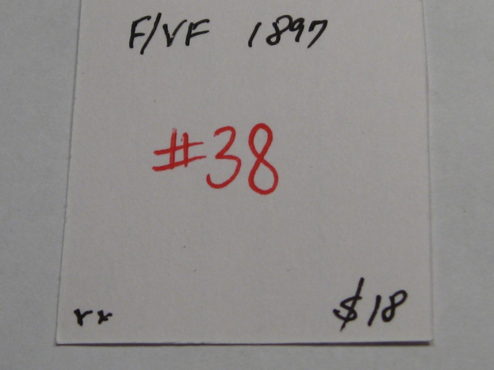 F/VF 1897 Five Cent 5¢ CANADA. #38