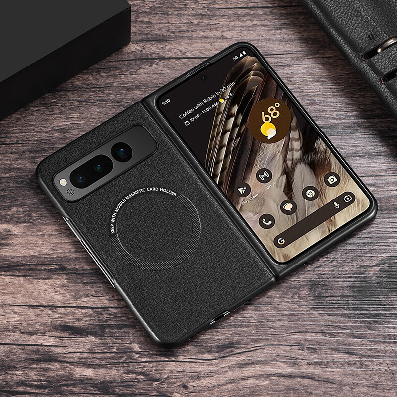 For Google Pixel Fold Shockproof Leather Mag Safe Case Slim Protective Cover