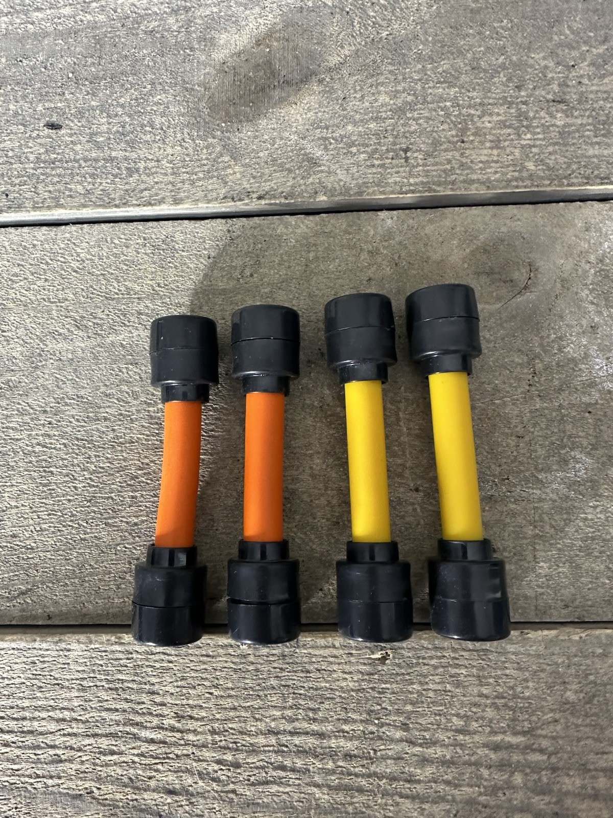 6 Second Abs Exercise Machine Original Lot of 4 Bands Replacement Orange Red