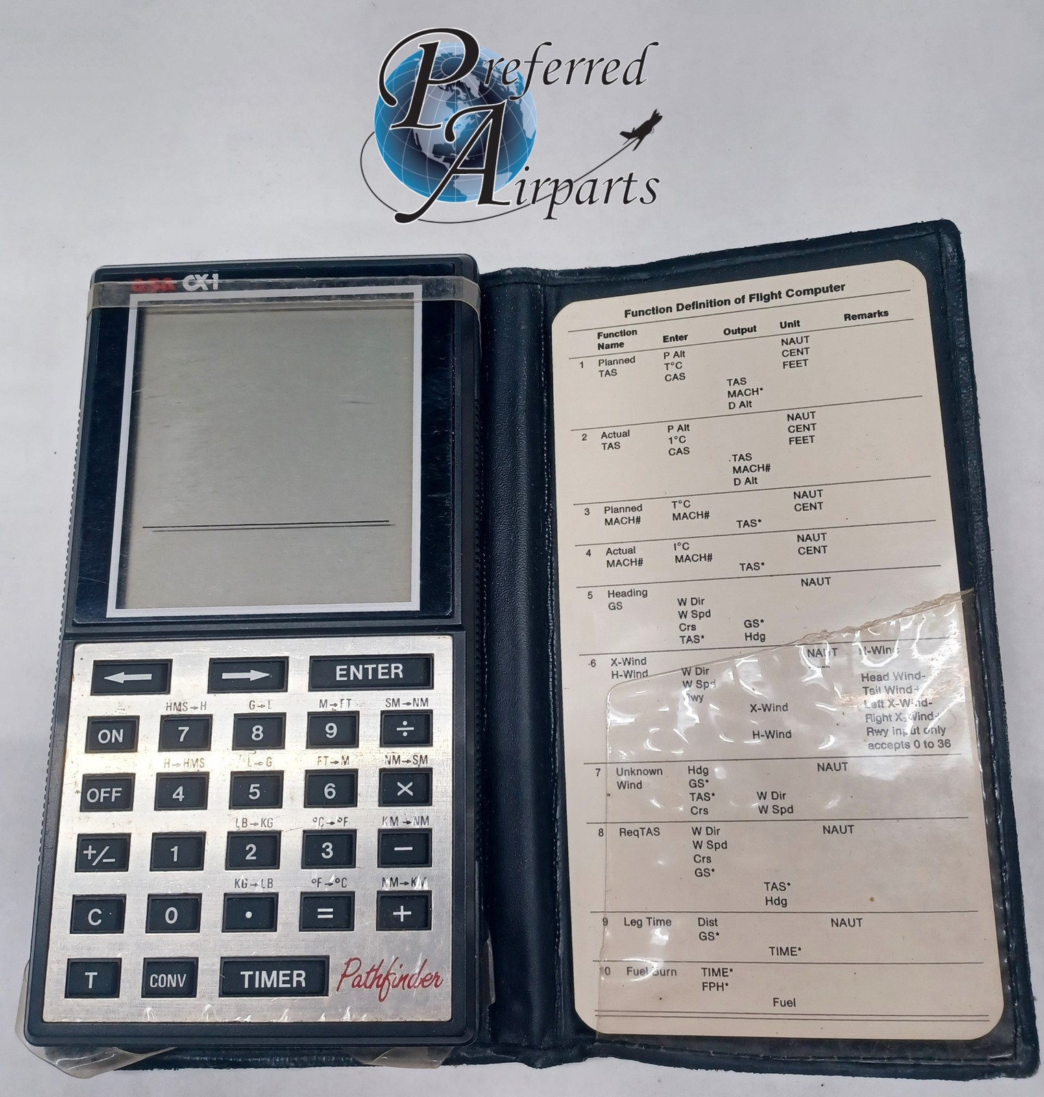 Used Aviation ASA CX-1 Pathfinder Flight Computer in Case, p/n Ebay Item SL #361