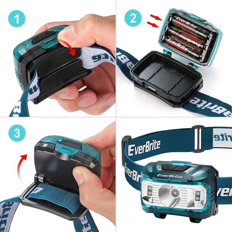 EverBrite Headlamp 5 Pack Kids Headlamp with Red Light & Memory Function 5 Modes
