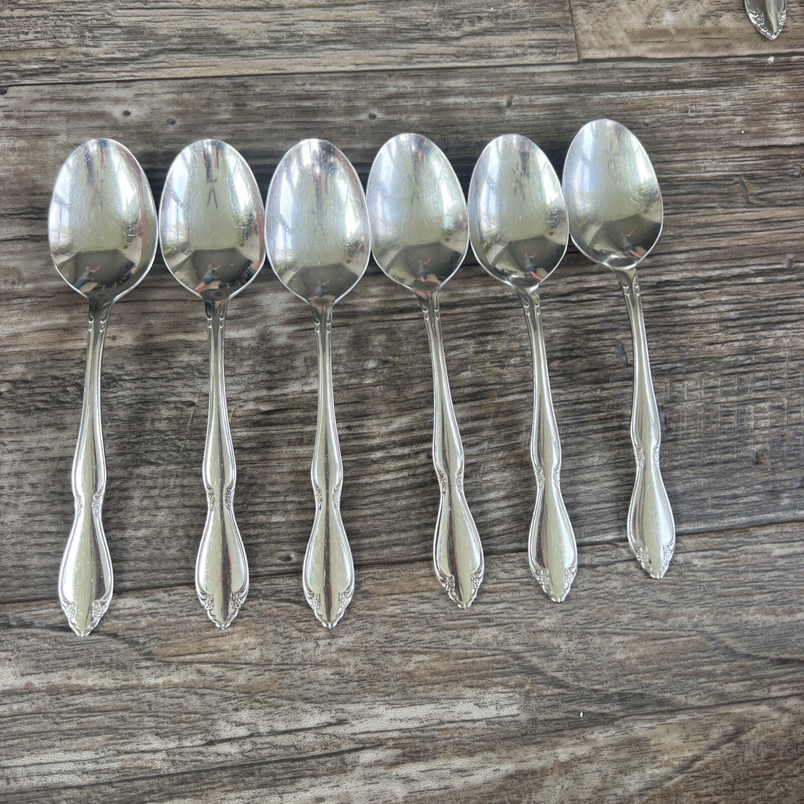 Set of 6 Oneida Community Berkeley Stainless SPOONS