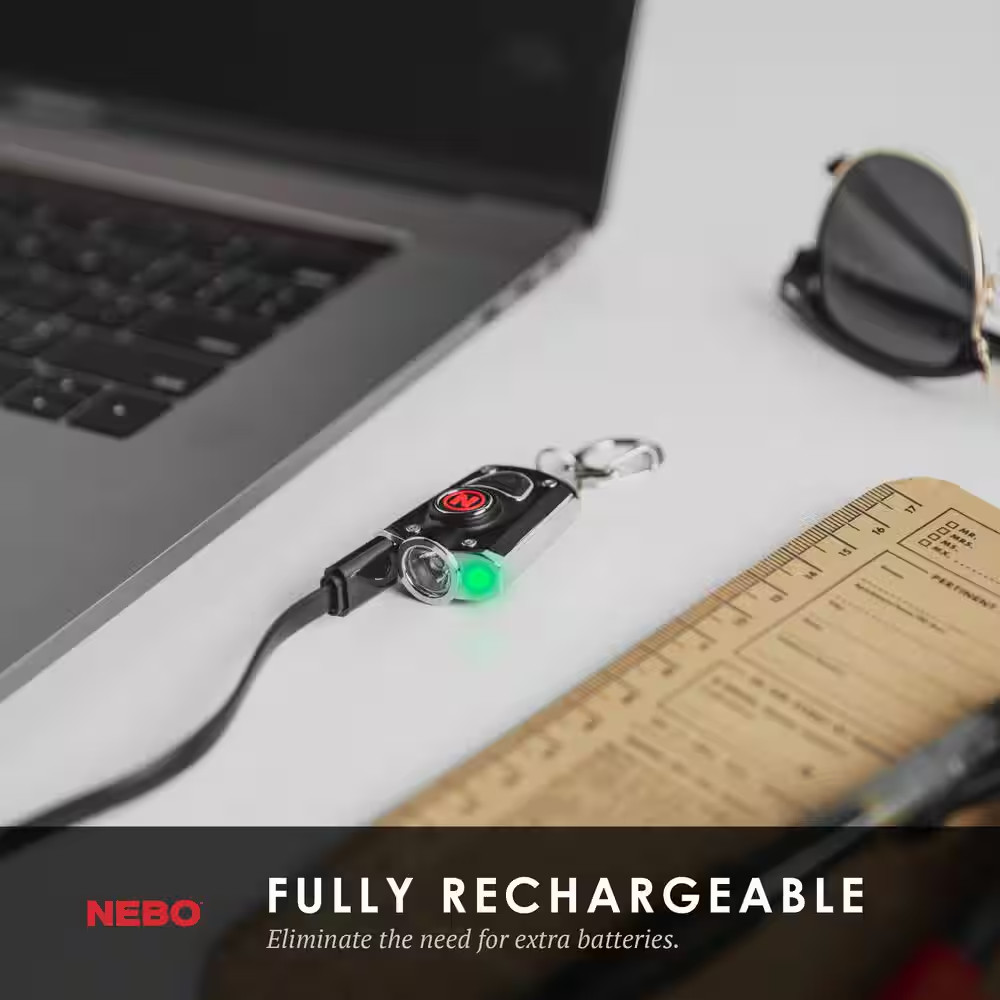 MYCRO 400-Lumens Rechargeable Battery LED Keychain Flashlight