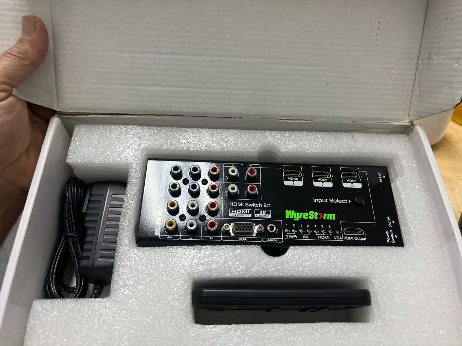 WyreStorm 8 Input 1 Output Converter/Switcher SW0801 Open Box