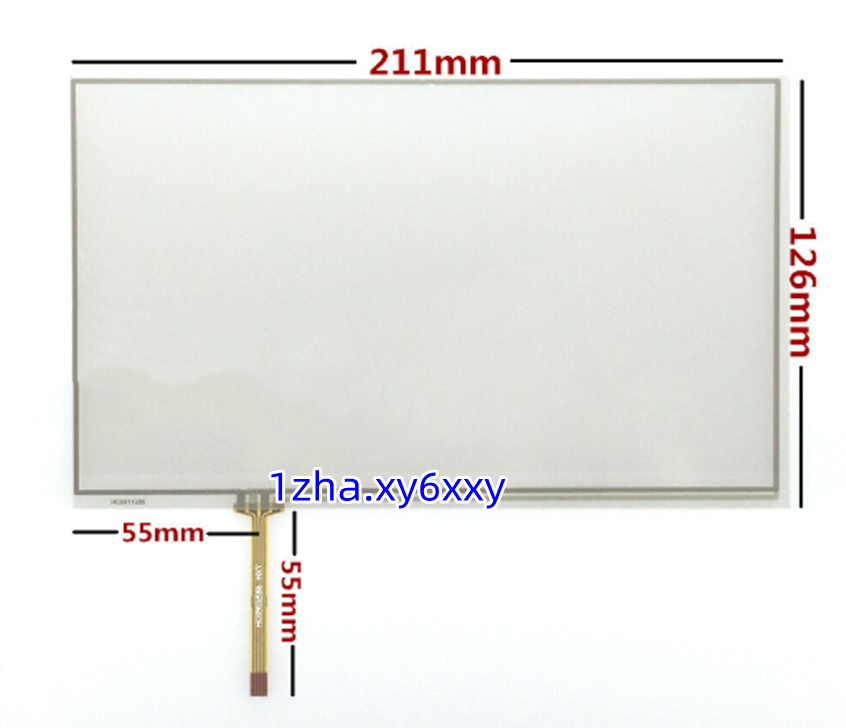 NEW 9.0inch Resistive Touch screen For AT090TN10 / HSD090IDW1 211*126mm