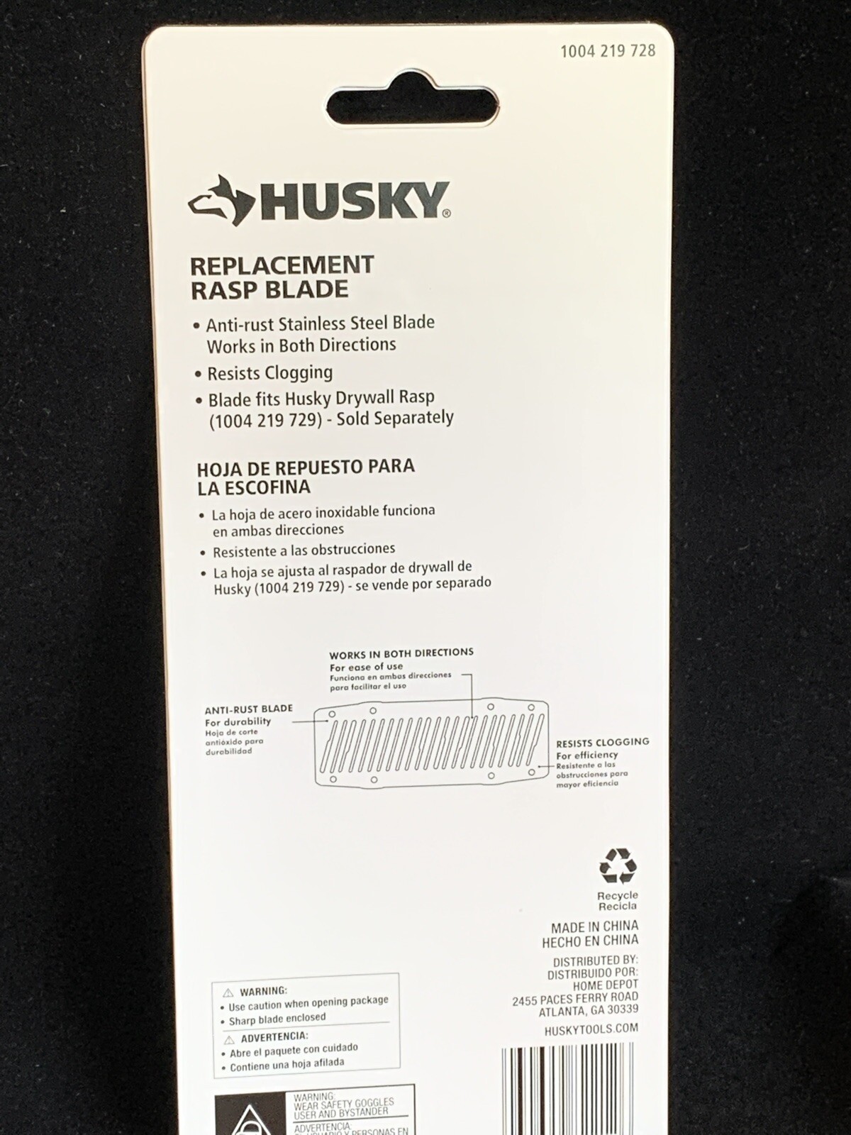 2 Pack Husky Replacement Rasp Blade