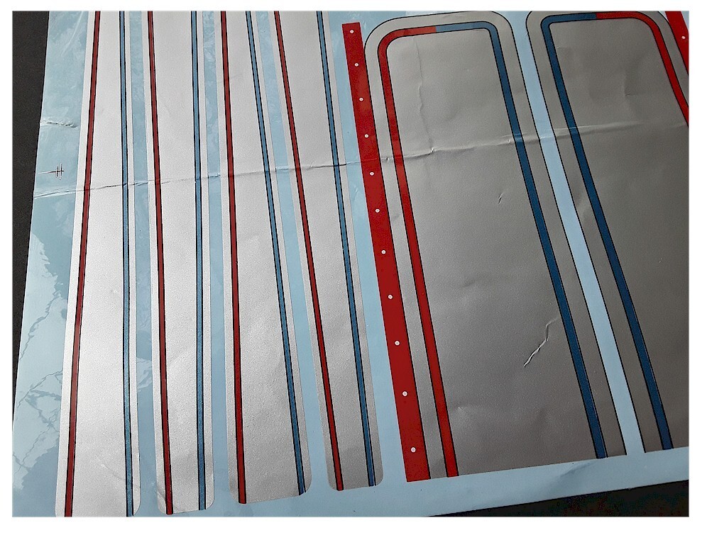 (2) Vintage Decal Sticker Sheets RC Airplane for Tower Hobbies Ultimate Bipe
