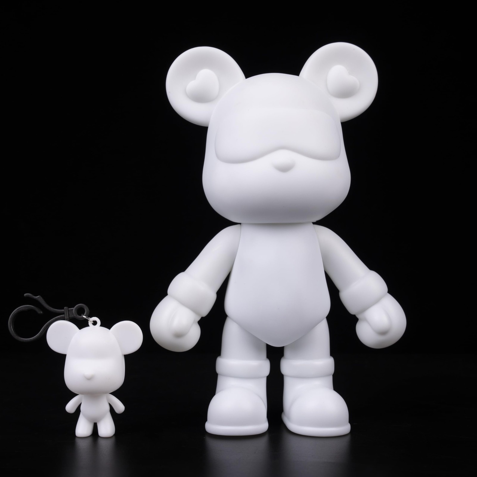 Coniuty DIY Fluid Bear + Keychain Painting Set, Teddy 9 Inch, Blank Mold