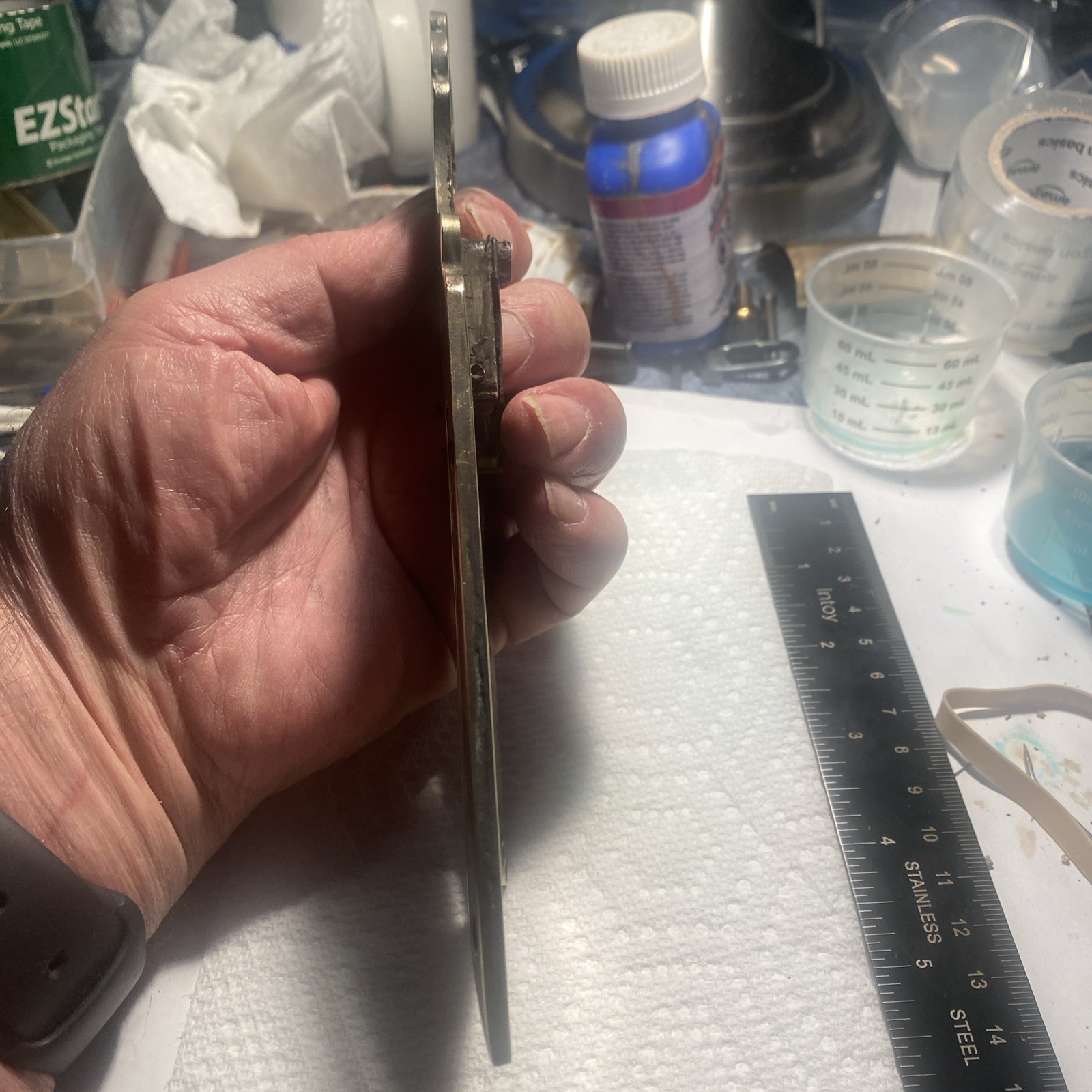 Brass Patch box And Screws.