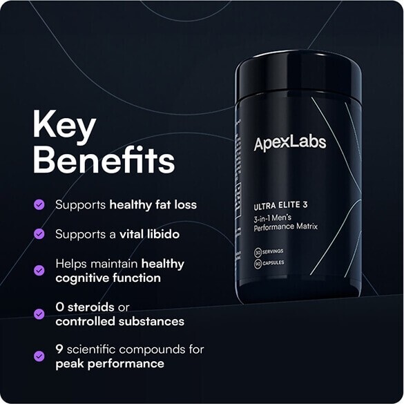 Ultra Elite 3 - 3 in 1 Men's performance Matrix from Apex Labs