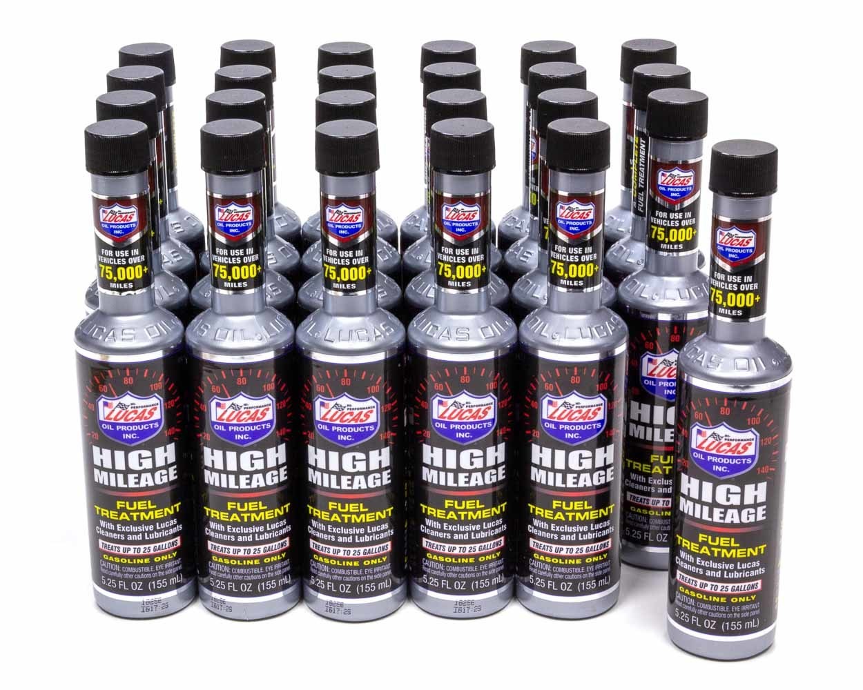 LUCAS OIL High Mileage Fuel Treatment Case 24 x 5.25 Oz. 10977-24