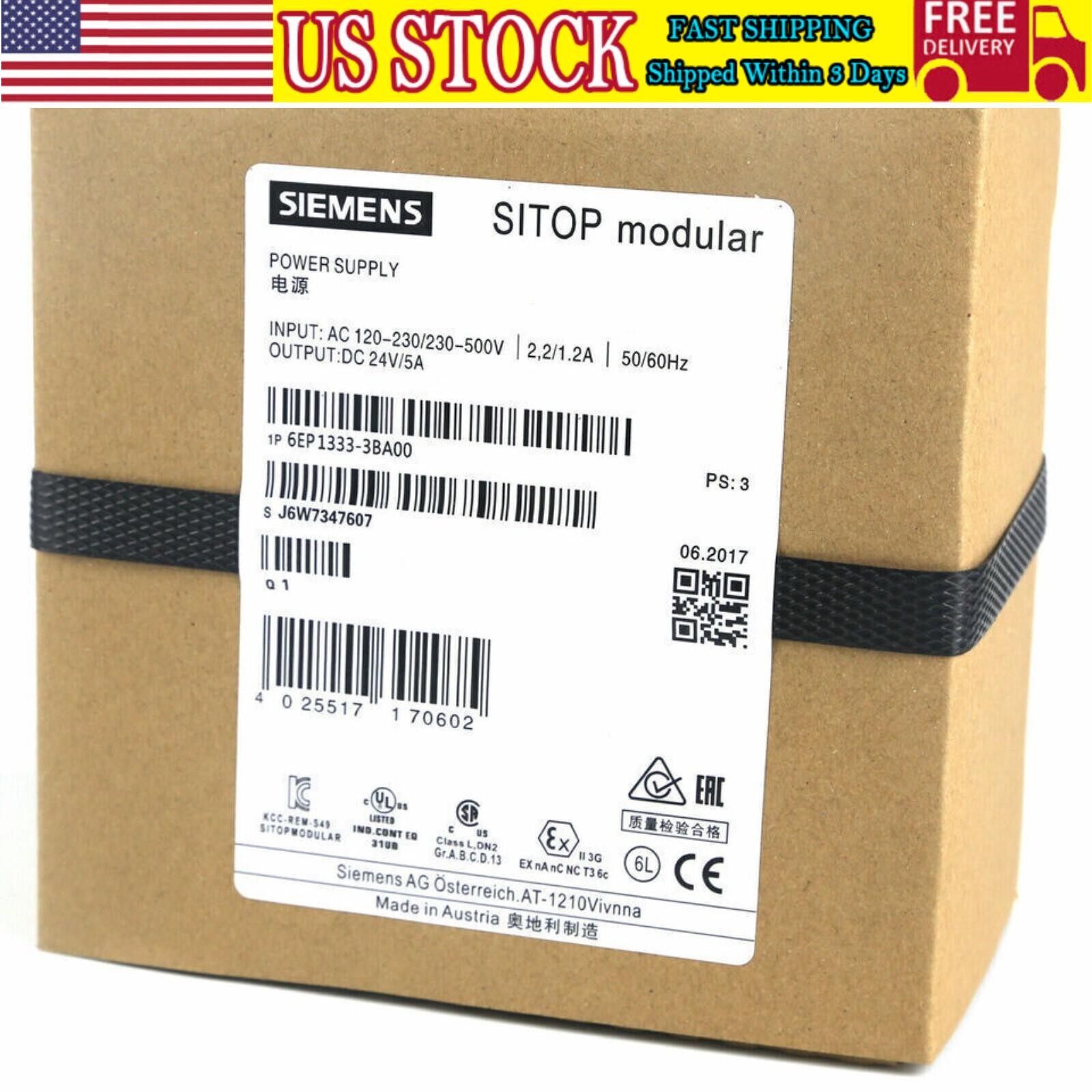 New SIEMENS 6EP1333-3BA00 Sitop Modular Power Supply