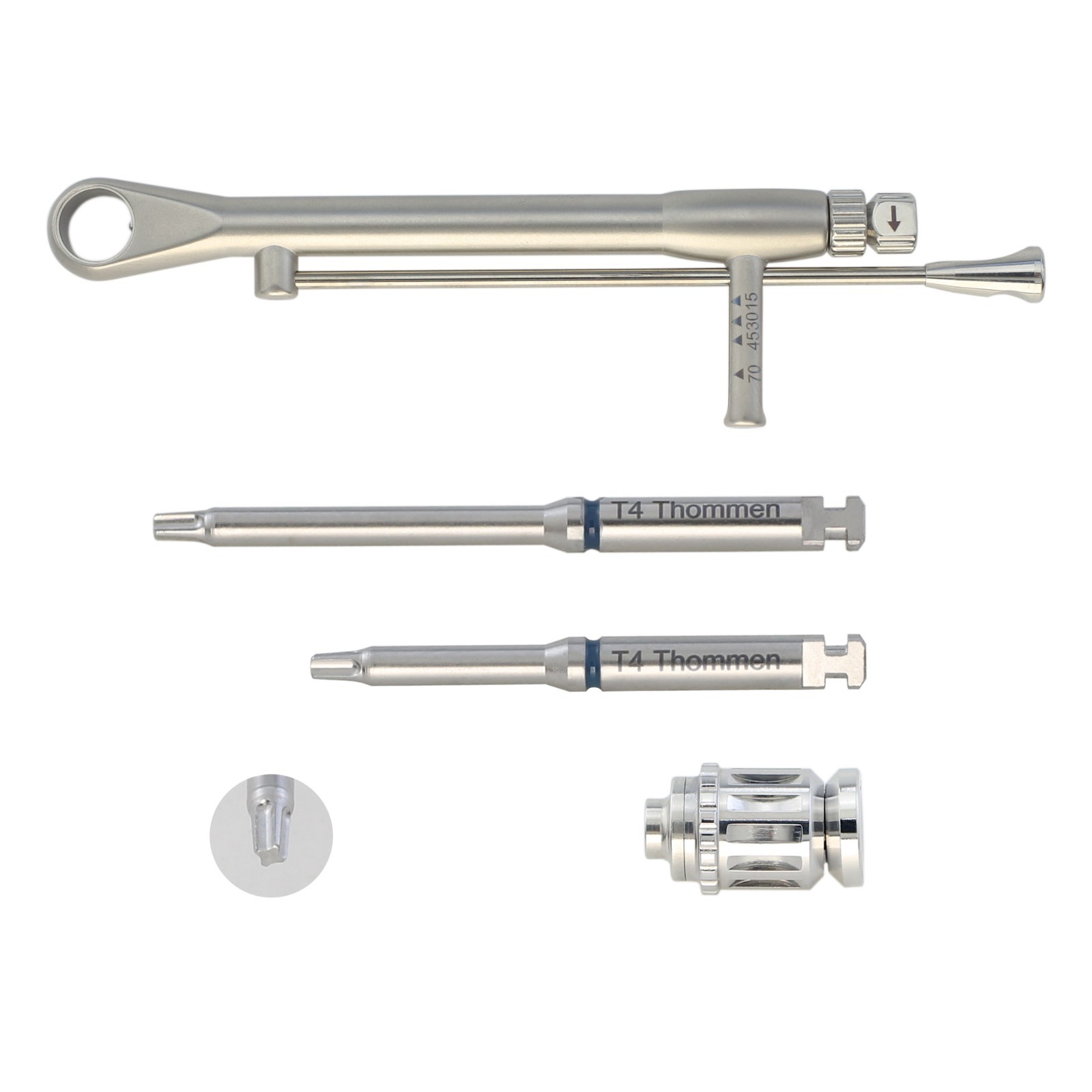 Dental Implant Driver Thommen Screwdriver Hand Latch Adadpter Torque Wrench T4