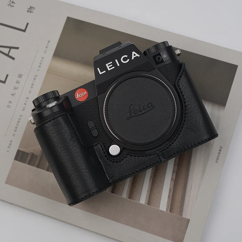 Handmade Genuine Leather Camera Half Case Cowhide Bag  BOX Case for Leica SL3
