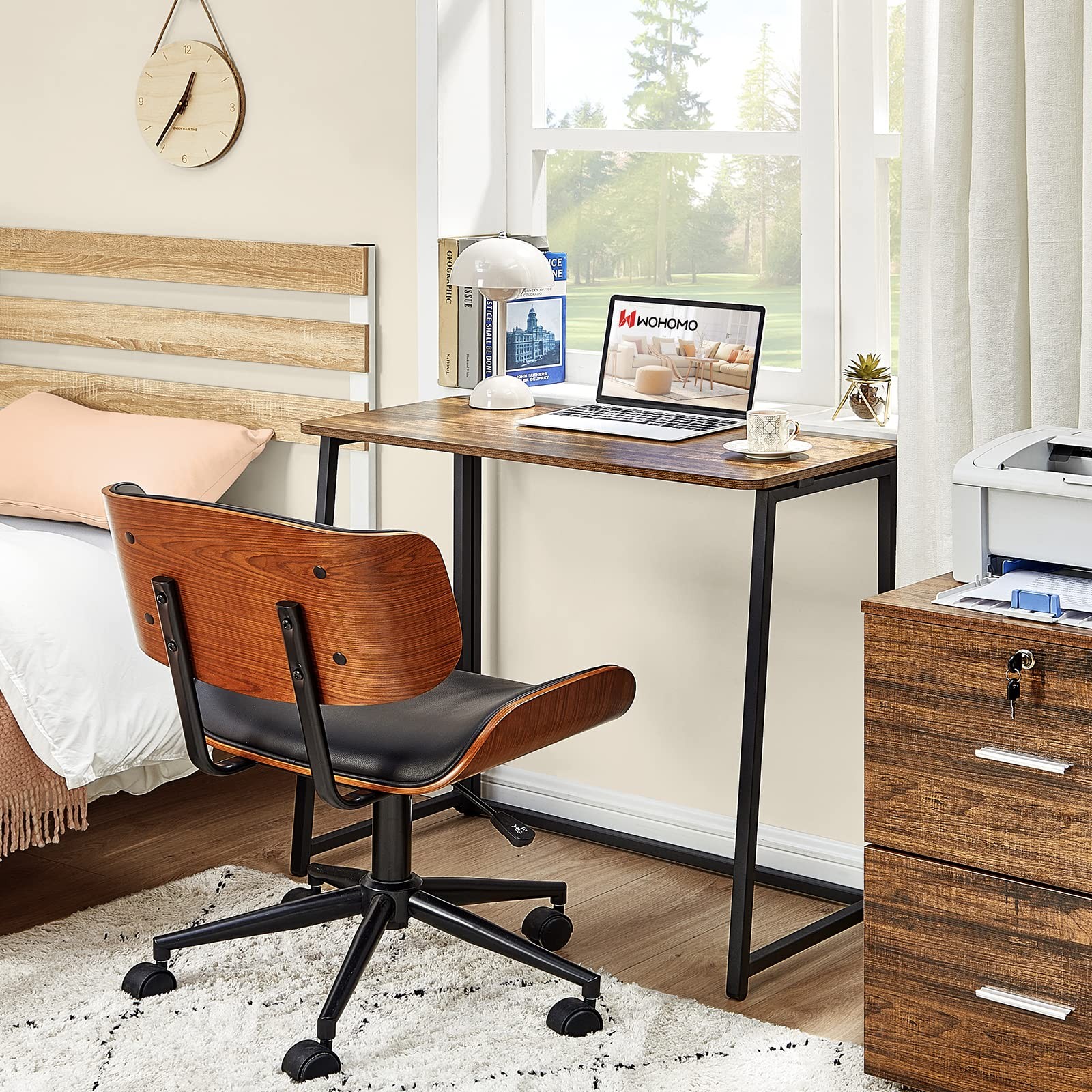 Folding Desk for Small Spaces, 31.5 Inch Foldable Computer Desks, Small Desk ...