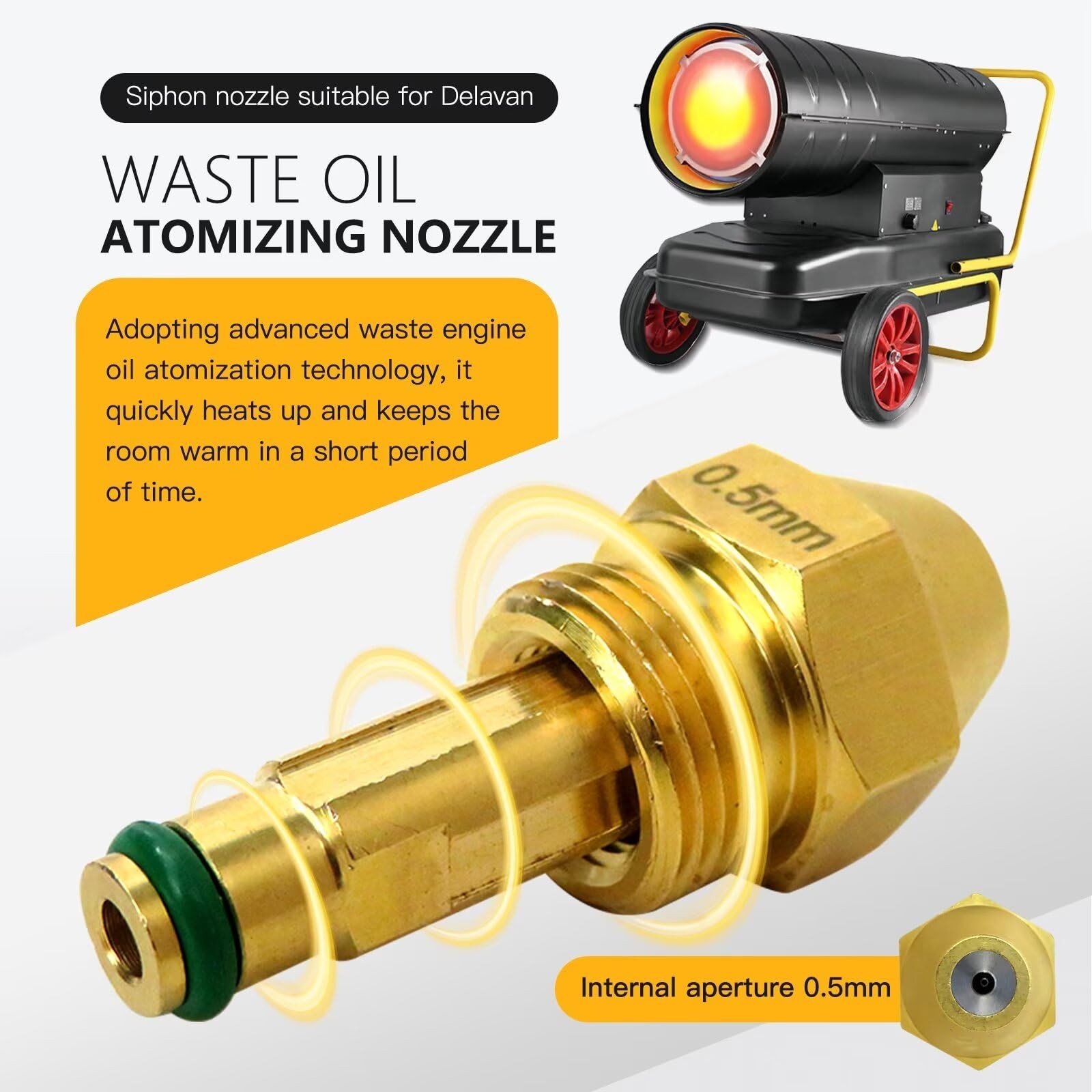 0.5 mm Oil Burner Nozzle 30609-5 for Reznor, for Clean Burn, for EnergyLogic,...