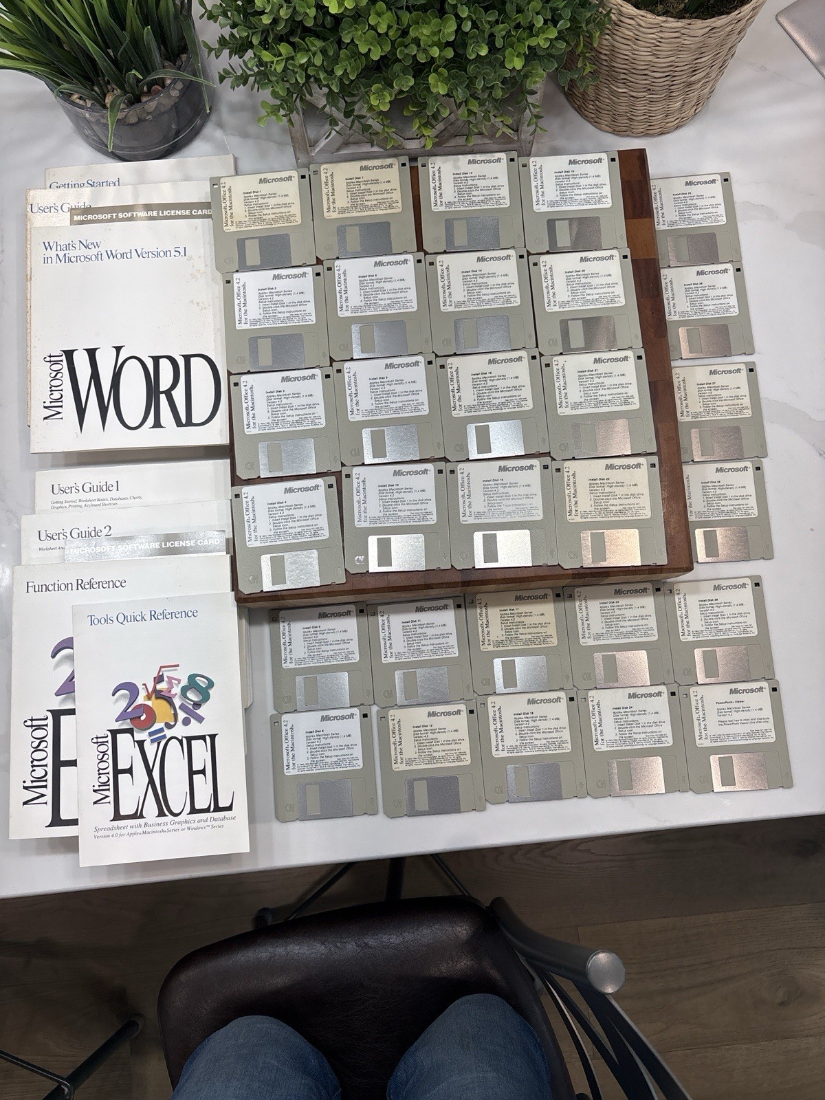 Microsoft Office 4.2 Macintosh COMPLETE 29 Disk Set Word 5.1 Excel 4.0 + Manuals