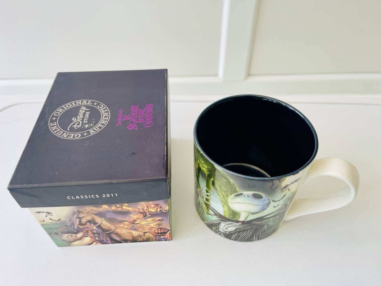 Disney Store Jack Skellington Mug 2011 Nightmare Before Christmas UNUSED Boxed