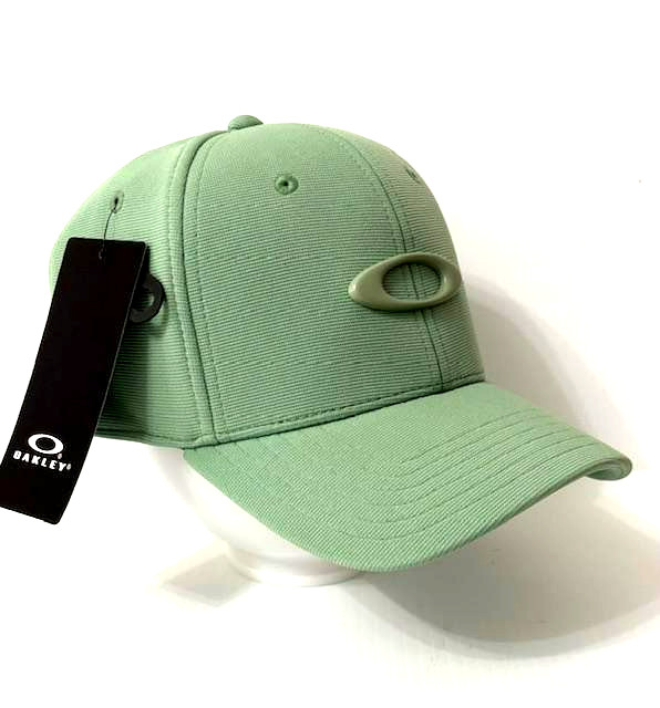 OAKLEY Tincan Cap Stretch Fitted Men's Hat Nile Green S/M L/XL F0S911545-75I