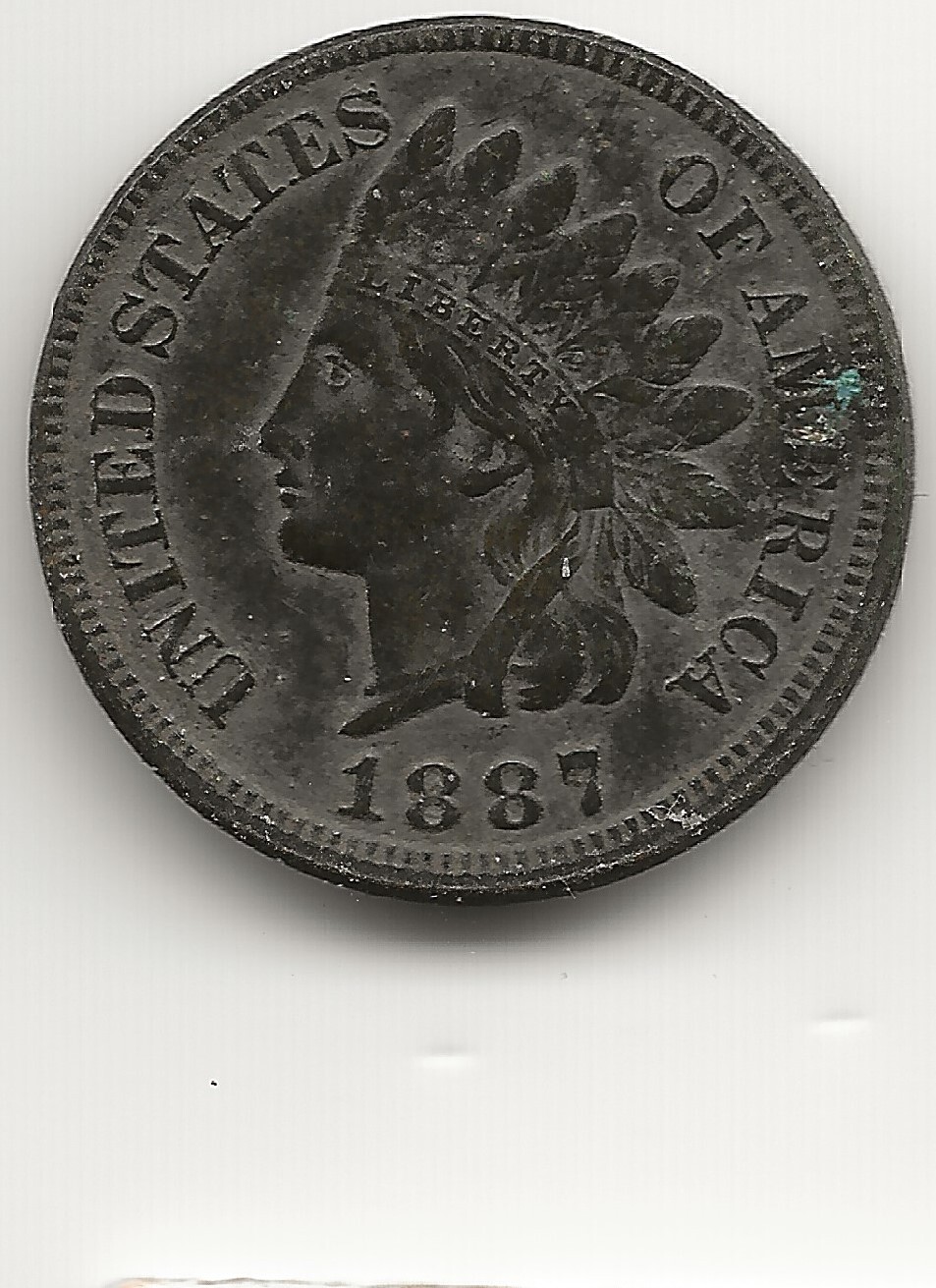 1887 Indian Cent EF