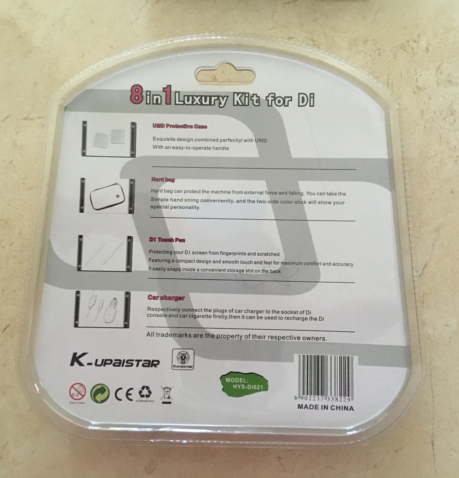 K-upaistar 8 in 1 luxury kit for Dsi