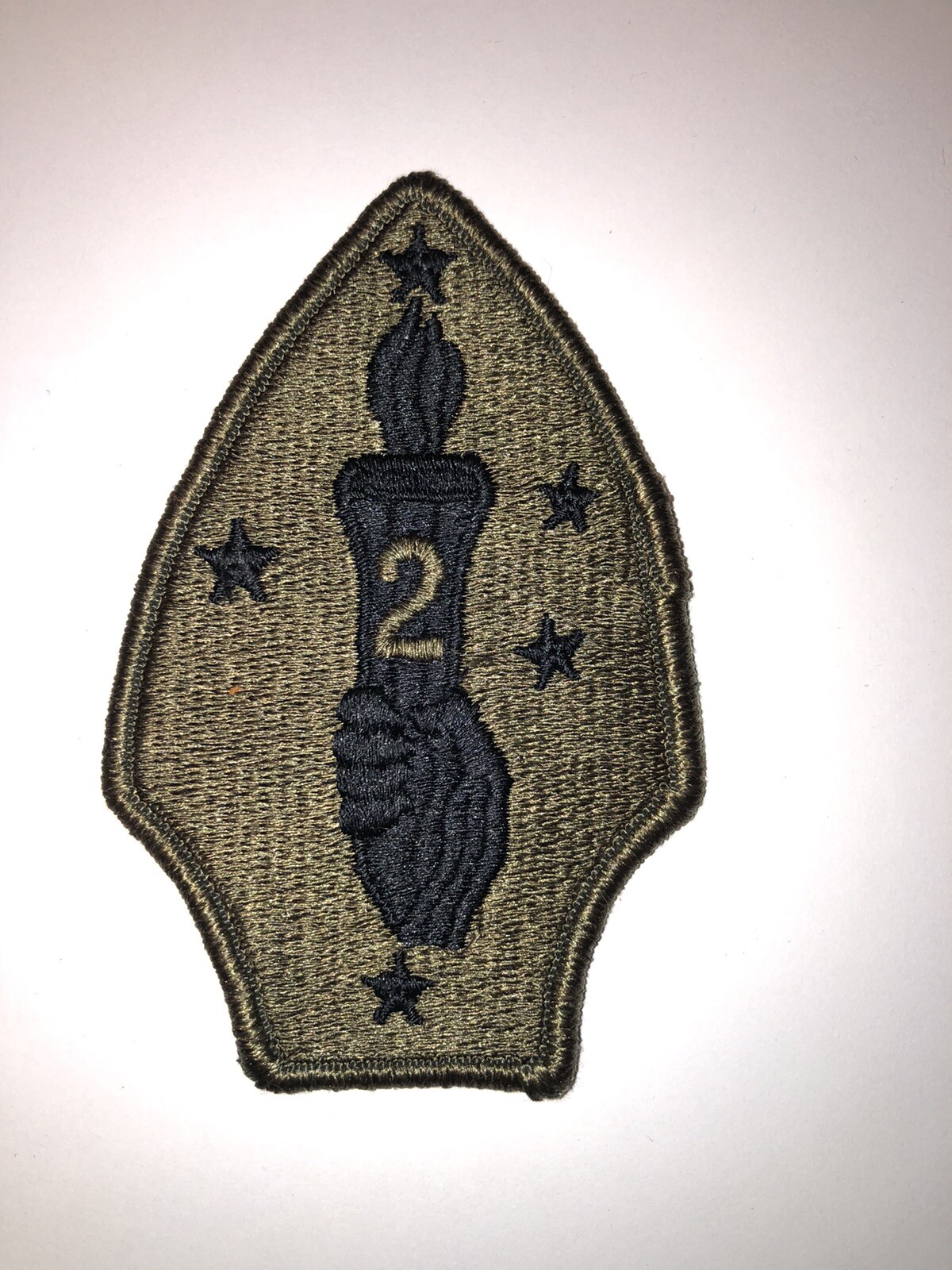2nd  Marine Division USMC Subdued Shoulder Patch Insignia