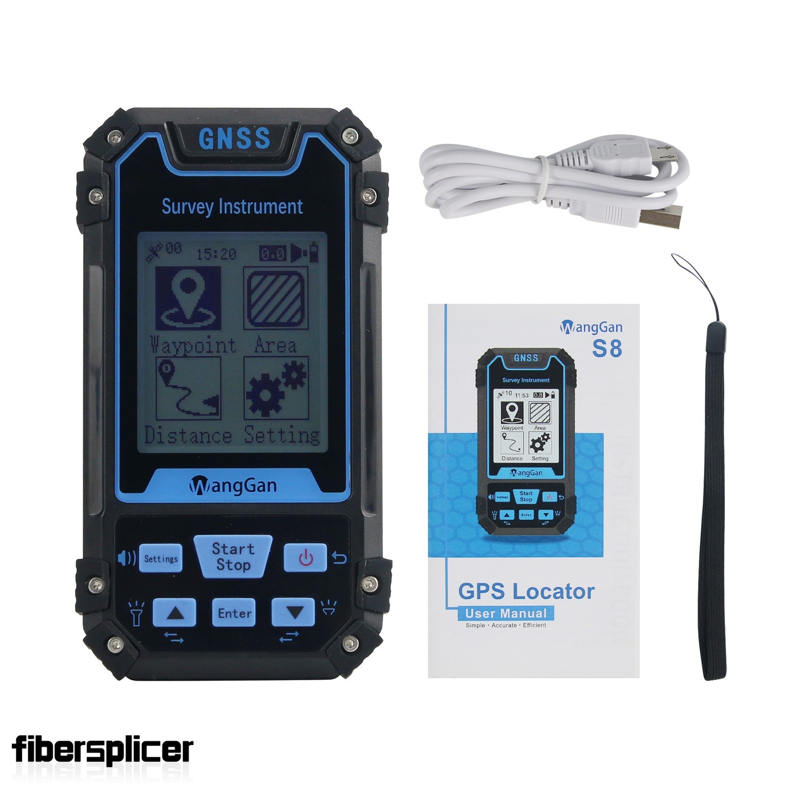 WangGan S8 GNSS Survey Instrument Land Meter w/ Navigation Measures Area