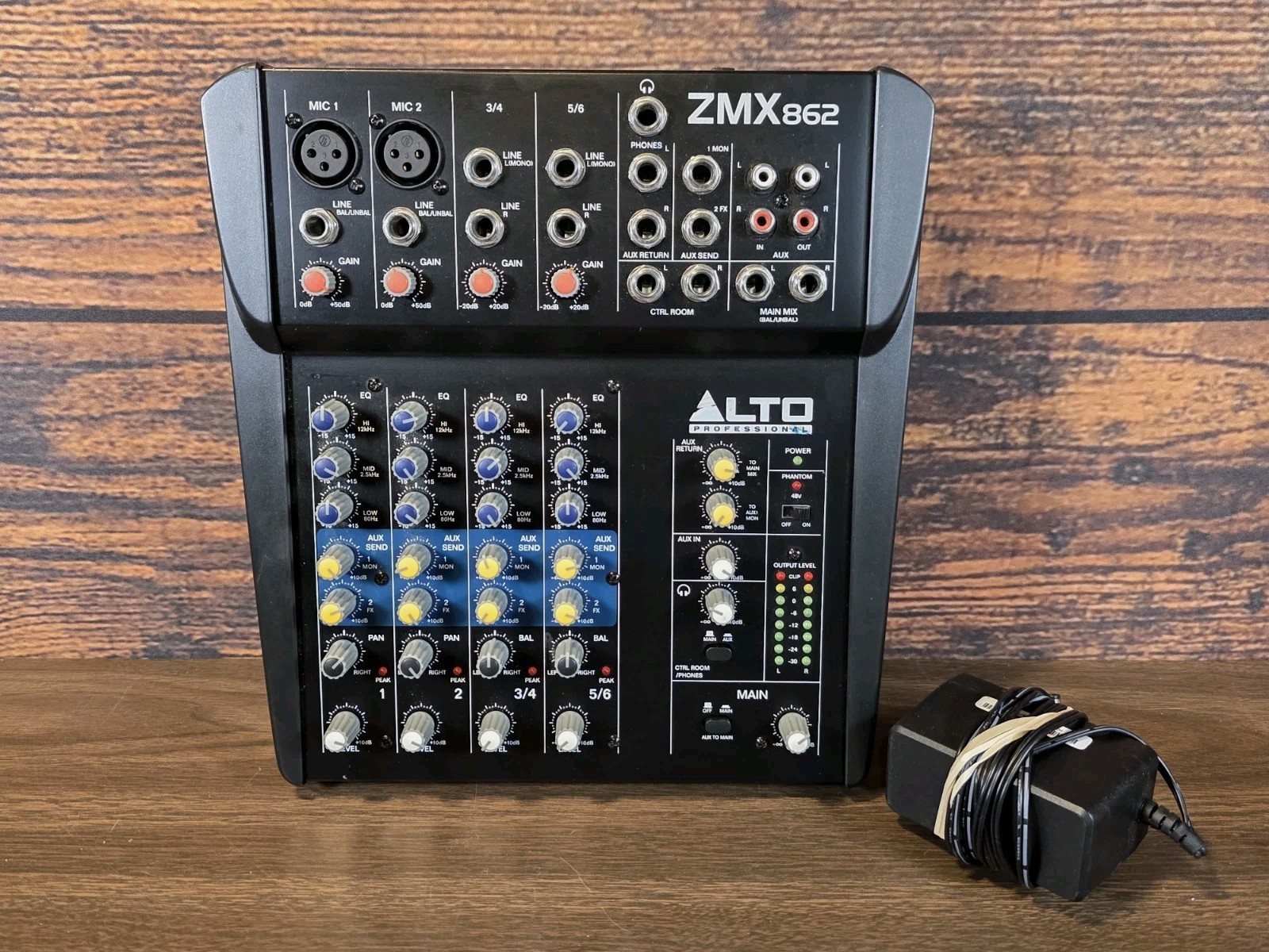 Alto Professional ZMX862 6 Channel Compact Audio Mixer w/ Power Supply