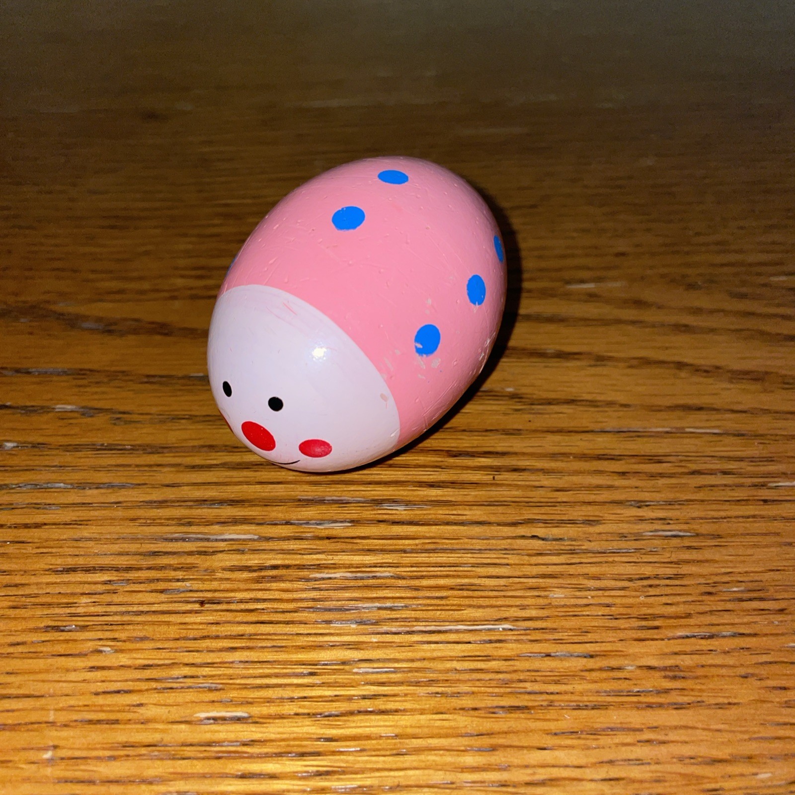 Wooden Egg Shaker Rattle Children's Percussion Whimsical Beetle Bug 3” W5