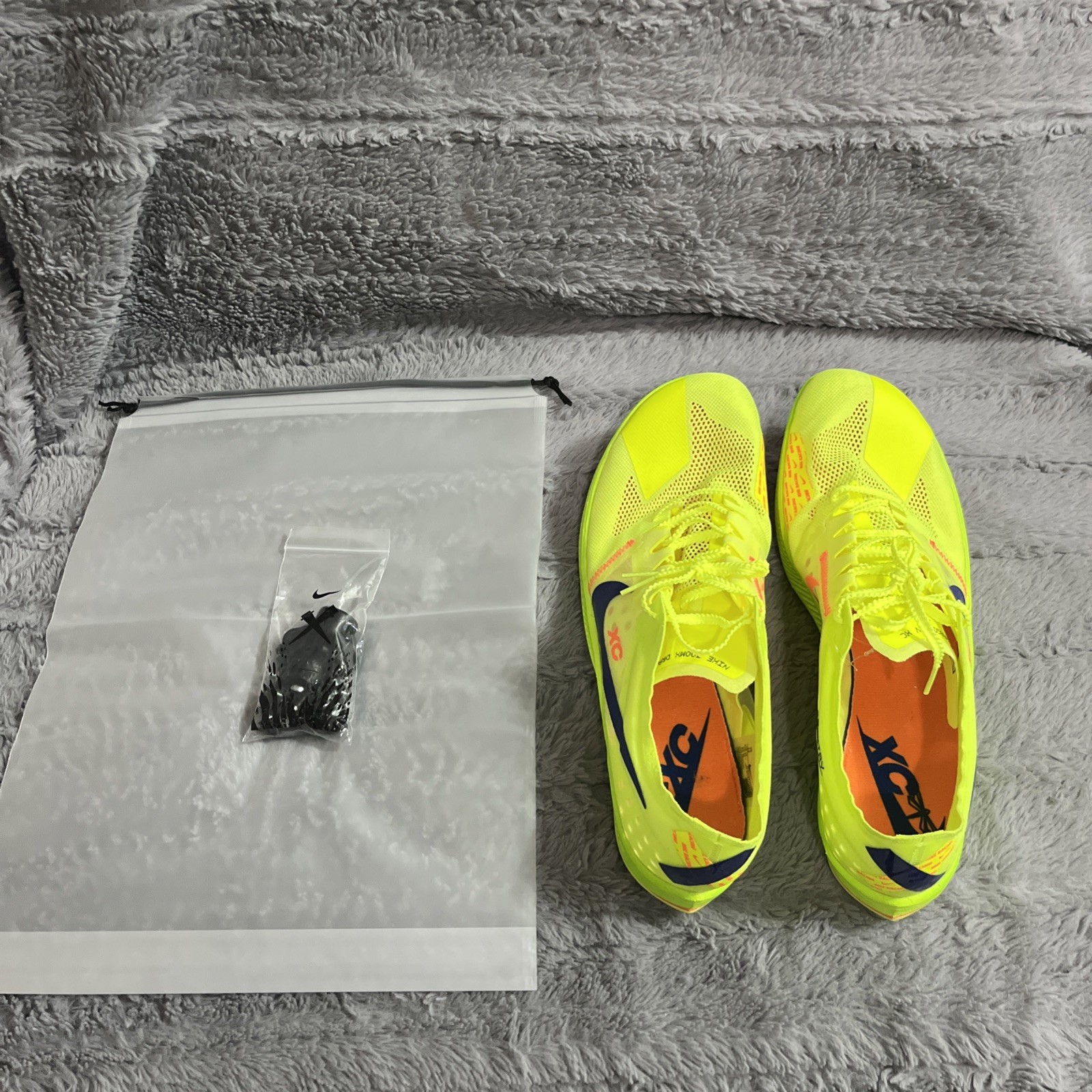 Nike ZoomX Dragonfly Cross Country Shoes with spikes and bag