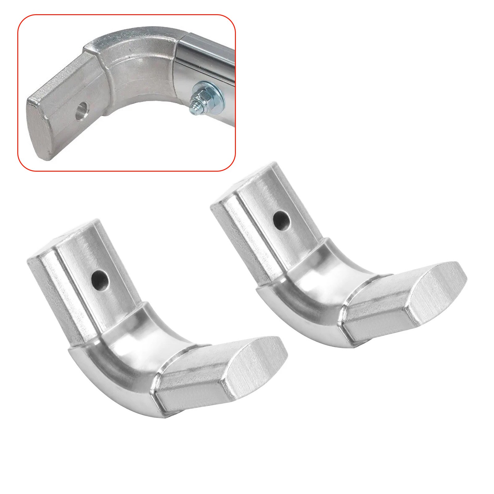 90 Degree Aluminium Dump Truck Tarp Arm Corner with Pre-Drilled Holes 2 Pack