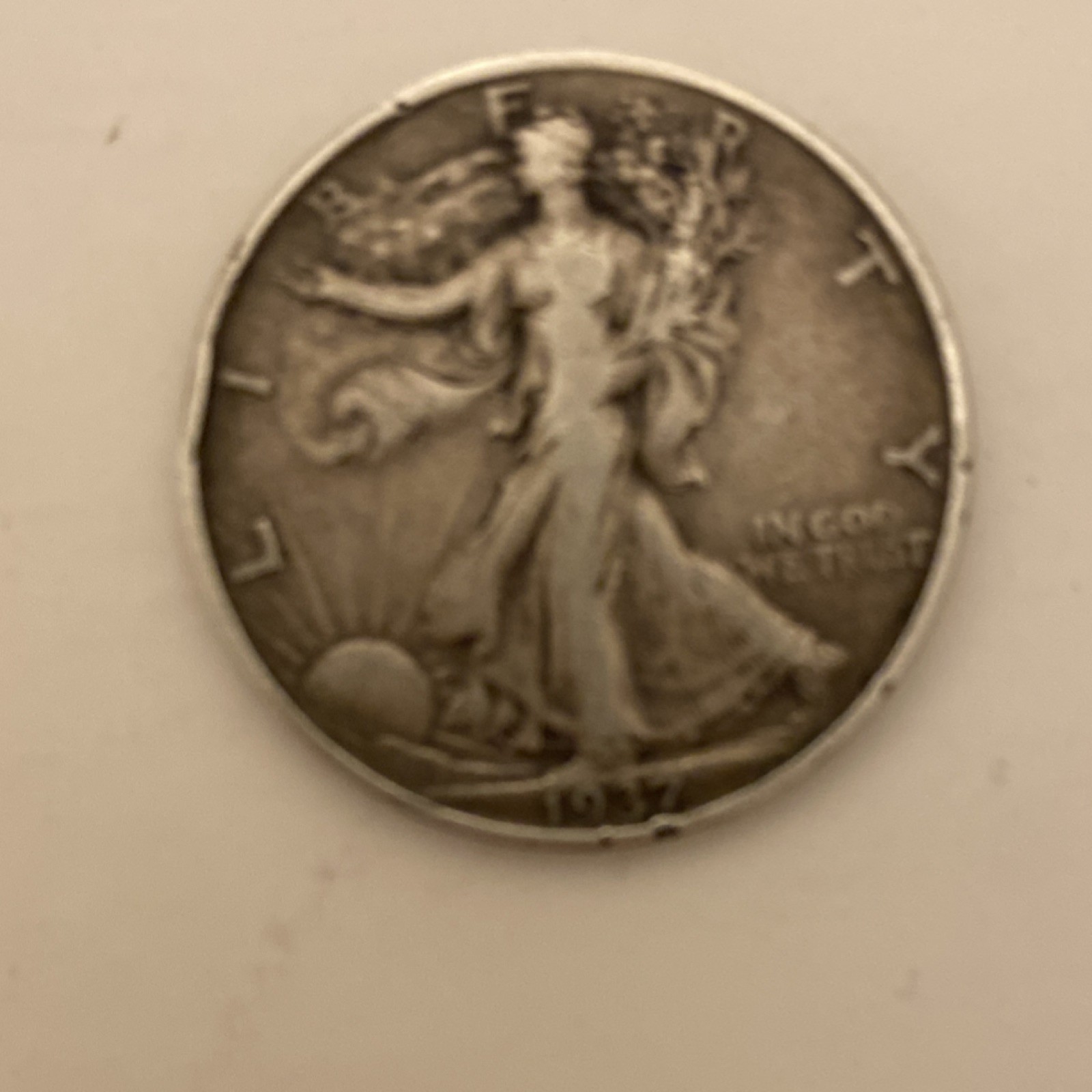 Liberty Walking Silver Half Dollar 50C Reverse Eagle Design