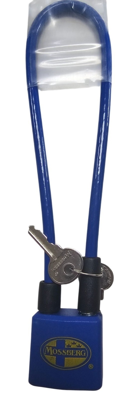 Mossberg Cable Gun Lock W/ 2 Keys Durable Security Blue