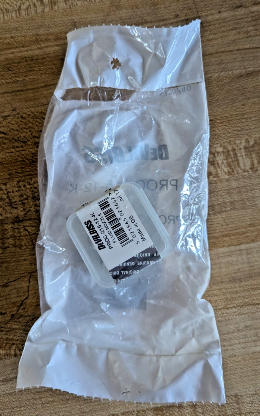BRAND NEW DeVILBISS PROC-215-12-K, Spray Gun Nozzle, 1.2mm tip