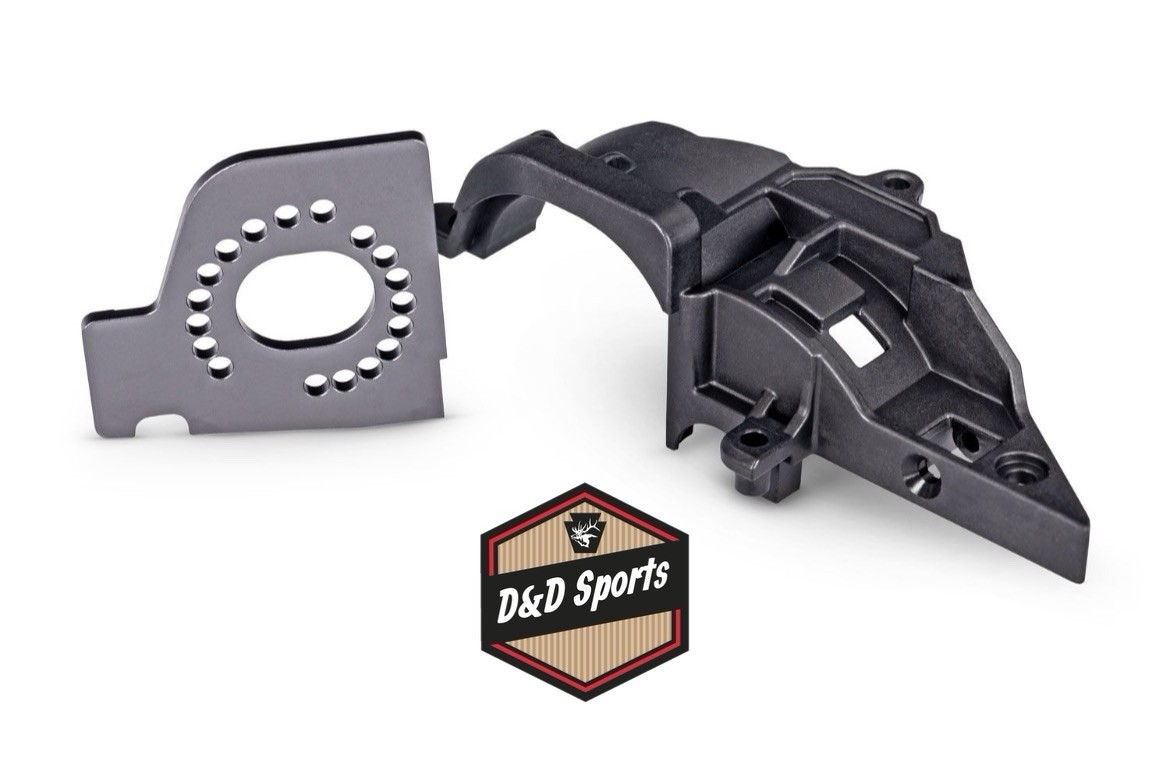 Traxxas 10769R - Aluminum Motor Plate & Gear Cover Set (Grey)