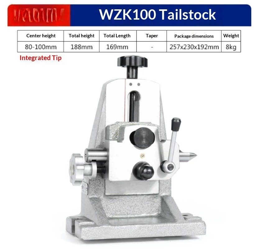 Indexing Head with Tilting Tailstock – Center Height Adjustable for Milling