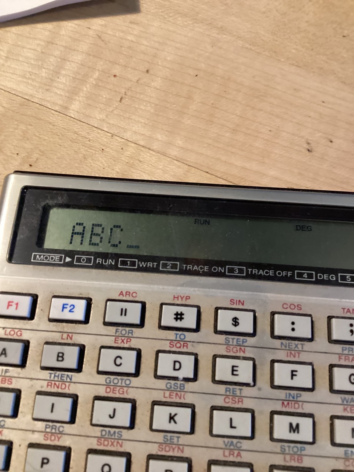 Casio TESTED WORKS FX 702P Pocket Computer+FA-2 Cassette Interface Case Manual