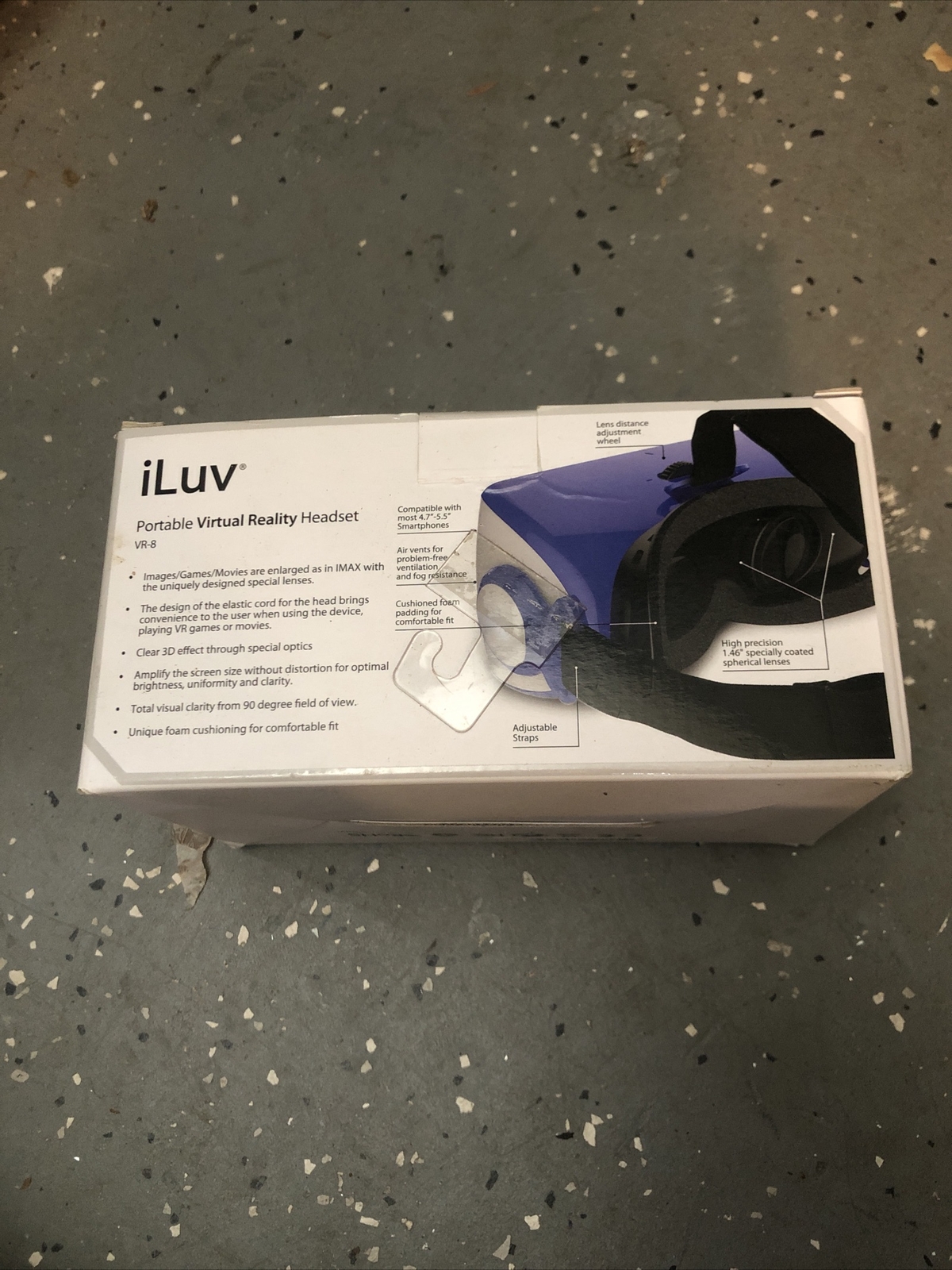 ILUV VIRTUAL REALITY HEADSET FOR SMARTPHONE BLUE - FREE SHIPPING