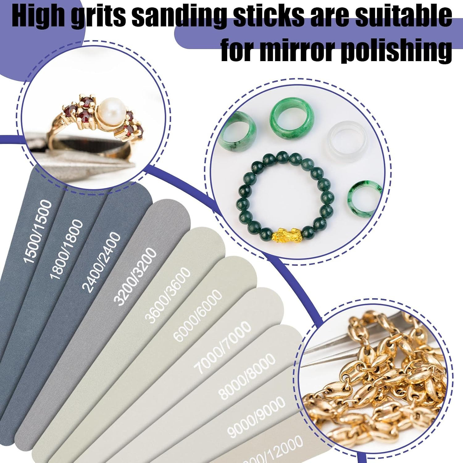 20 Pcs Sanding Sticks for Plastic Models 3D Print Polishing Sticks Assorted Meta