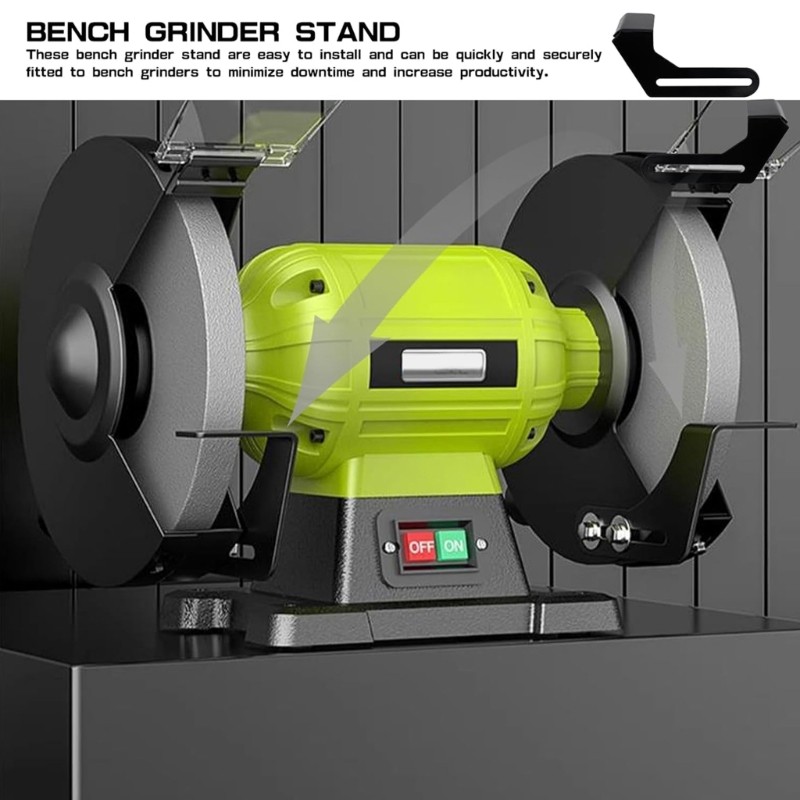 2Pcs Benches Grinder Rest Solid Grinder Holders For 150-200/250 Sanding Machines