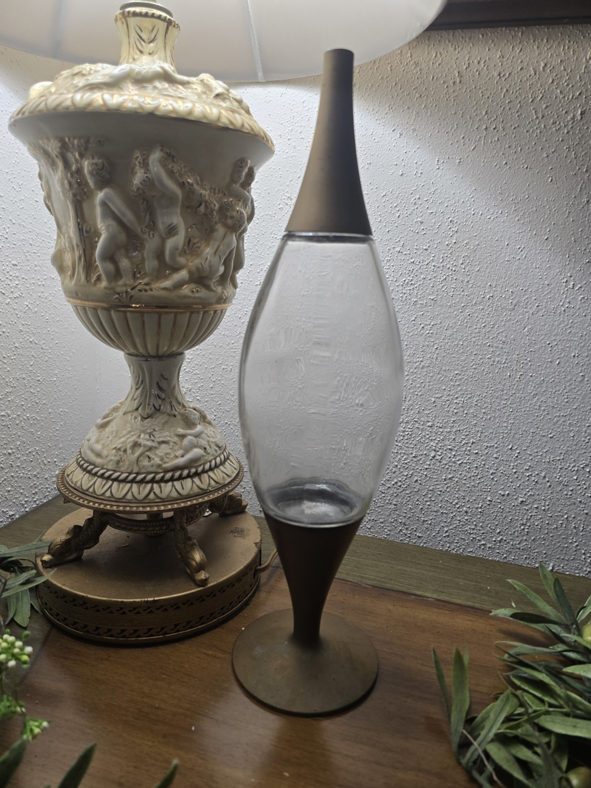 Vintage MCM Early Space Age Liquor Bottle D-10 Atomic Sputnik rocket decanter