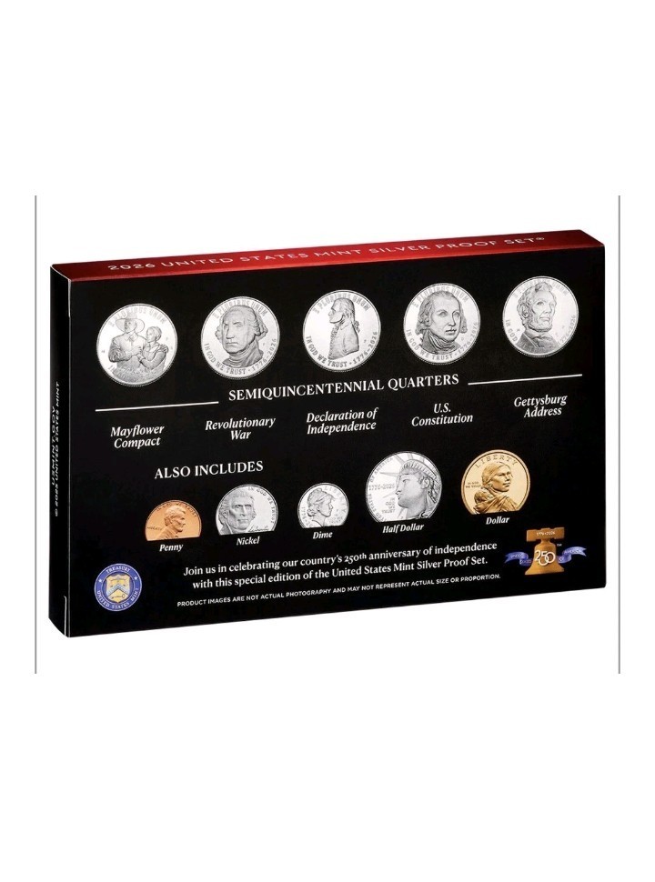 2 X 2026 S US Mint Semiquincentennial Silver Proof Sets (26RH) Unopened