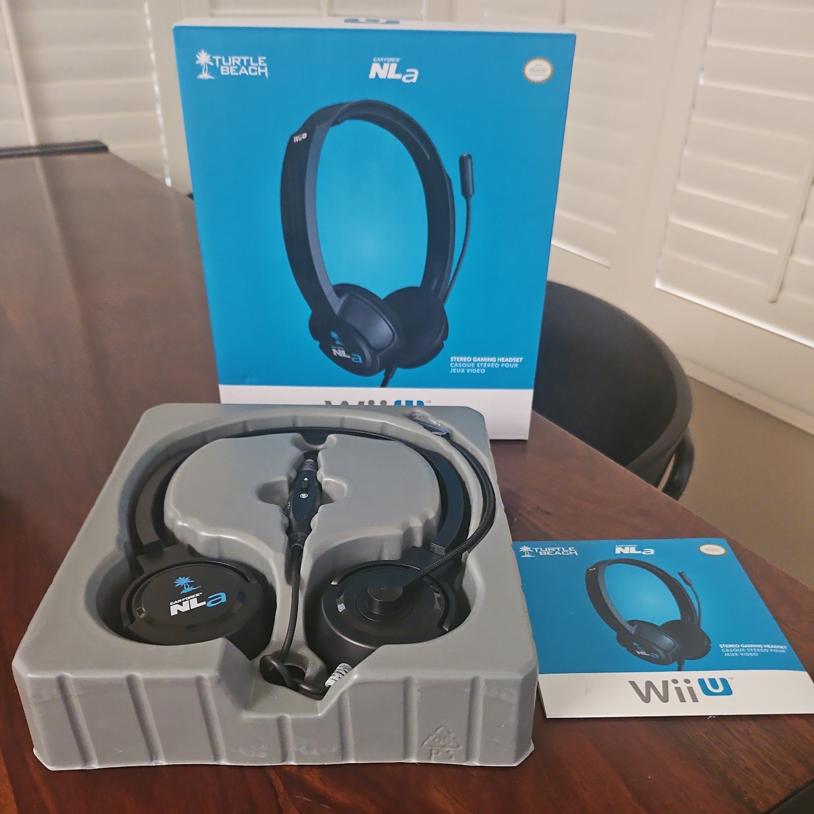 Turtle Beach EarForce NLA WiiU Gaming Headset New Open Box