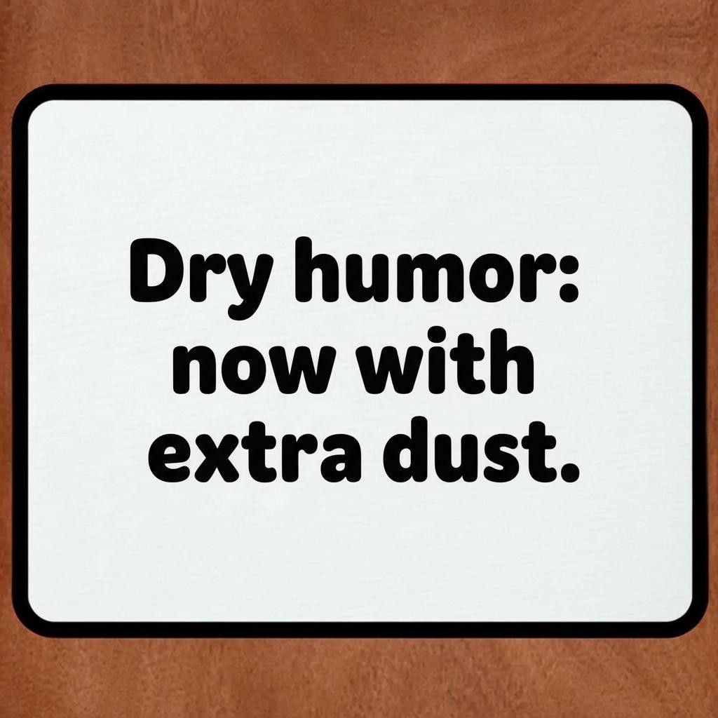 Office Humor 9.5 x 8 Mouse Pad With Anti-Slip Rubber Backing Made In USA