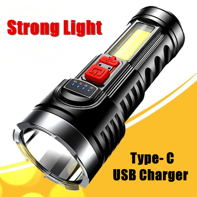 350000000 Lumen Super Bright LED Tactical Flashlight Rechargeable LED Work Torch