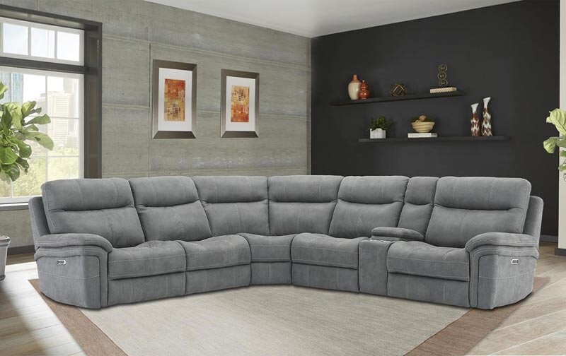 Parker Living - Mason Carbon Modular 6 Piece Sectional Sofa - MMA-PACKA(H)-CRB