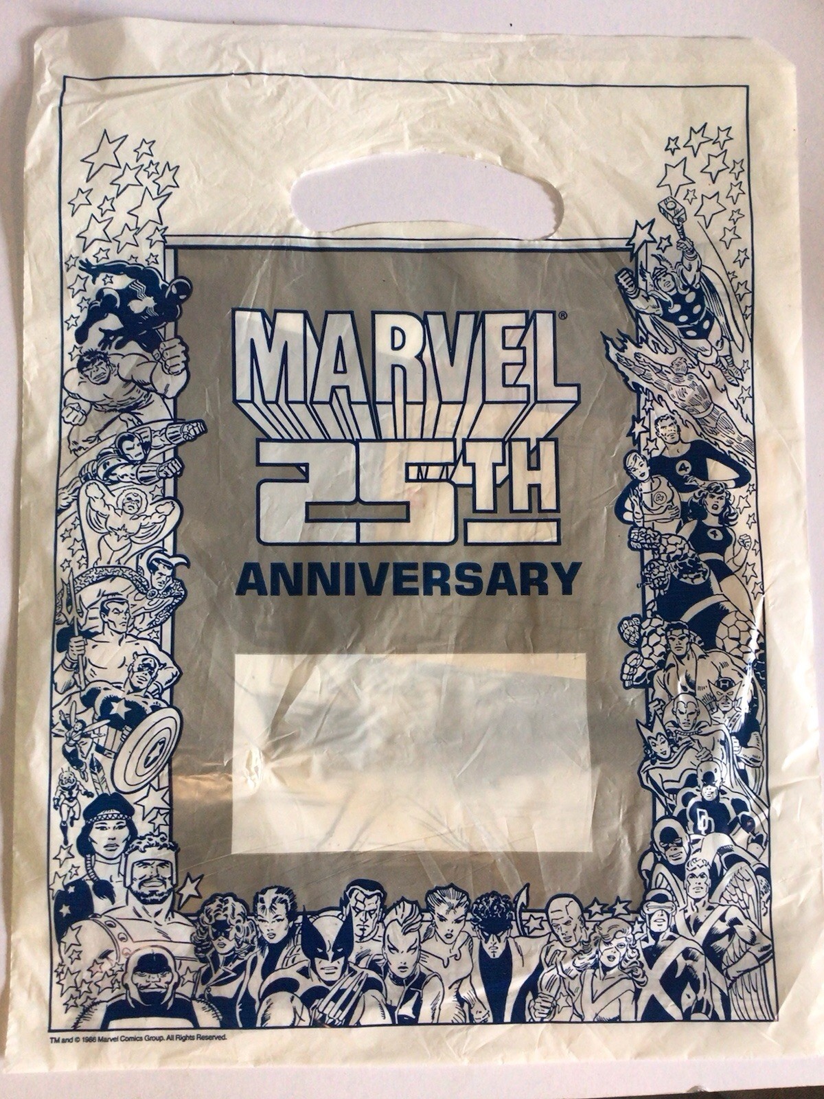 Marvel Comics 25th Anniversary 1986 New Universe Store Bag