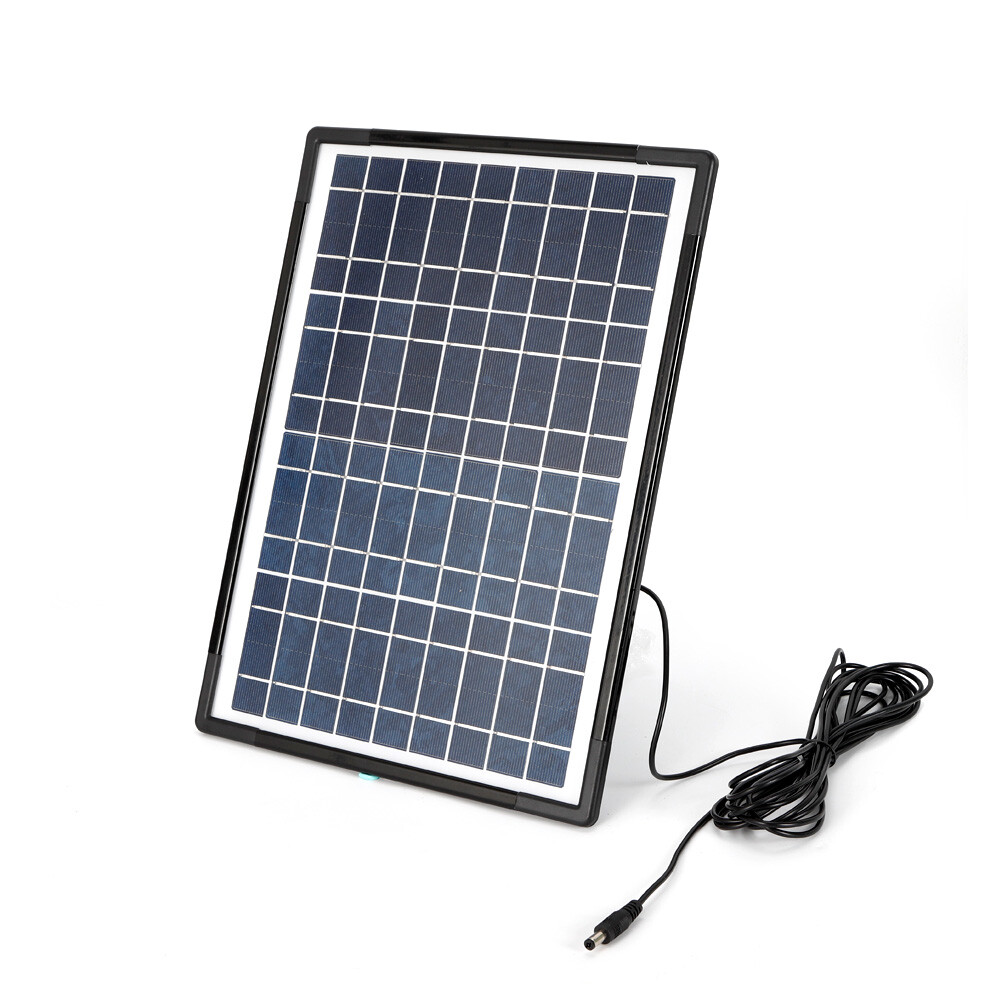 Portable Station Solar Panel Power Inverter Electric Generator Set +4 LED Light